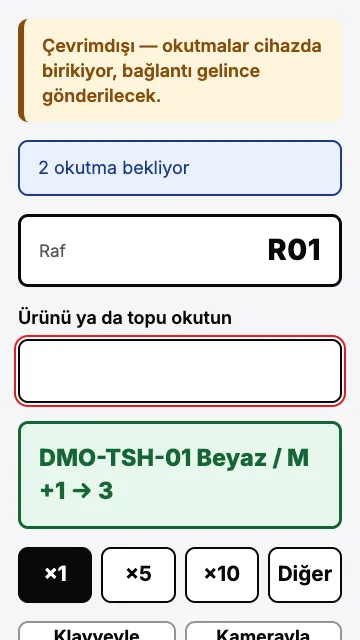 Çevrimdışı sayım
